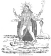 KĀLI DANCING ON SIVA.