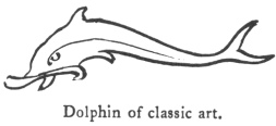 Dolphin of classic art.