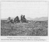 VISITING INDIANS CONVERSING IN SIGN LANGUAGE.<br> (Second from left end is making sign for buffalo by crooking forefingers.)