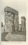 PORTION OF THE CIRCLE, STONEHENGE.--Frith