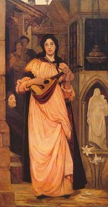 The Minstrel, by Kate Elizabeth Bunce [1890]--Pubic Domain Image