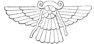 FIG. 117. WINGED CIRCLE OF ASSYRIA. (LAYARD. Monuments of Nineveh, 1st series, pl. vi.)