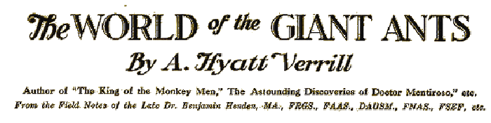 The World of the Giant Ants, RGL Edition, 2018 Cover Image