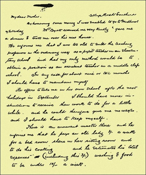 Undated Letter c. 1883, page 1.