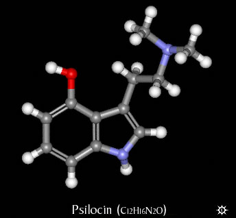 3D Psilocin Molecule