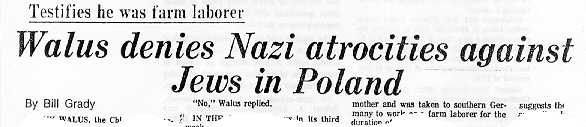 Walus denies Nazi ....