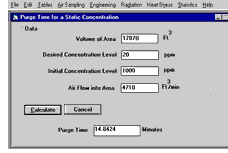 Industrial Hygiene calculation