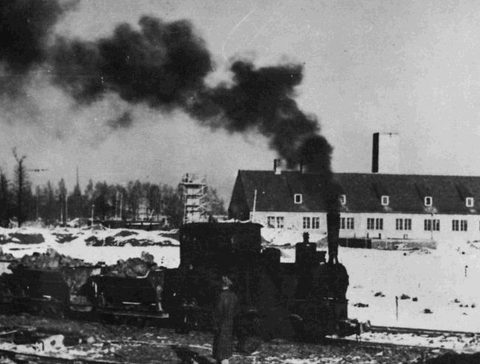 Ground view, Krema II at Auschwitz-Birkenau