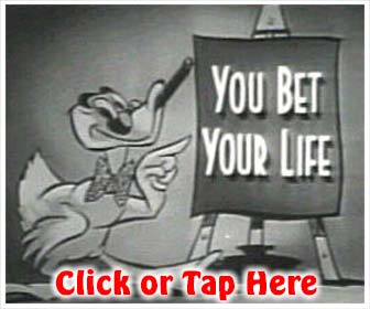 Groucho Marx hosts You Bet Your Life radio shows