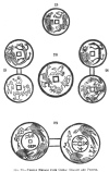 FIG. 90.TEMPLE MEDALS FROM CHINA: DRAGON AND PHNIX.