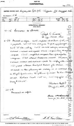 USS Eldridge DE 173 Log Book Oct 28, 1943 Page 2