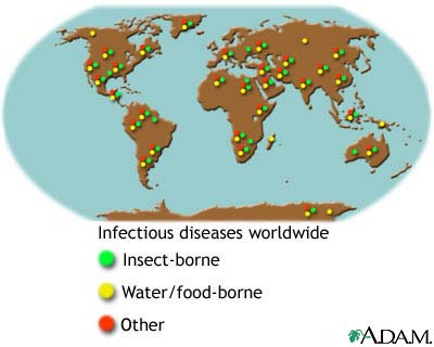 Infectious diseases and travelers Infectious diseases and travelers