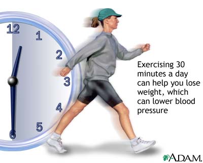 Exercise can lower blood pressure Exercise can lower blood pressure