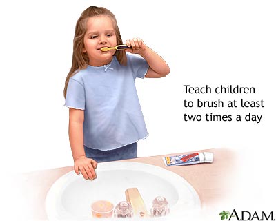 Teach children to brush Teach children to brush
