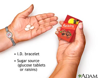 Diabetic emergency supplies Diabetic emergency supplies