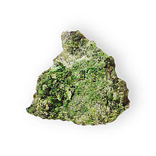 Zaratite Hydrous basic nickel carbonate Lor Brassey mine Heeazlewood Tasmania 1966.jpg