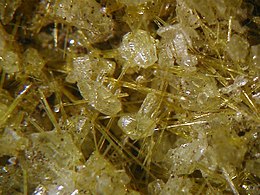 Hoelite, sulfur - Carolaschacht Mine, Freital, Saxony, Germany.jpg