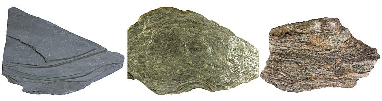 Slate, phyllite and schist