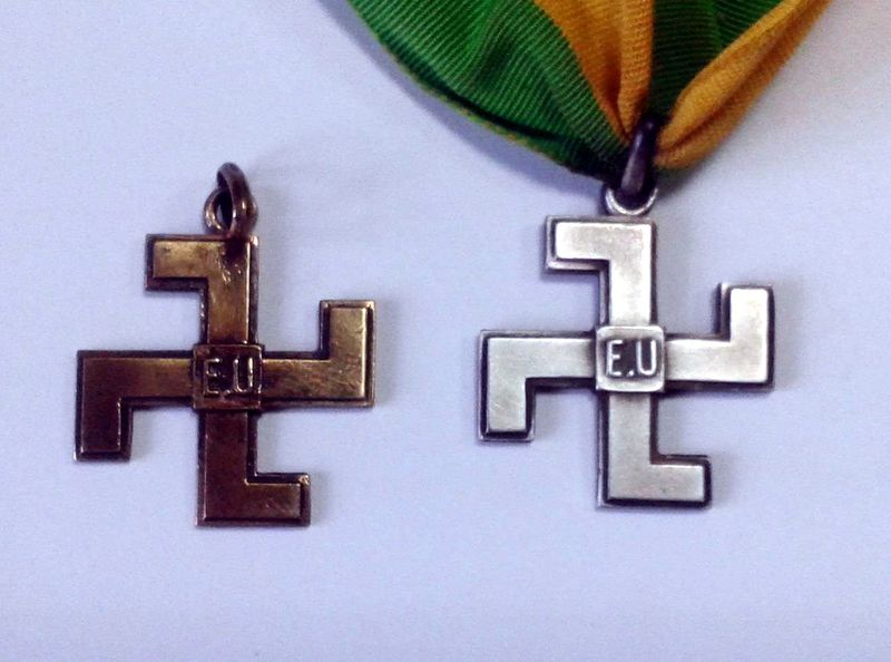 French Swastika Badge